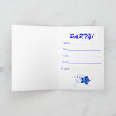 De uitnodiging van de PARTIJ met discobal en (Binnen)