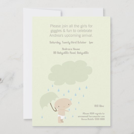 De Uitnodiging van de Partij van de Douane van de (Achterkant)