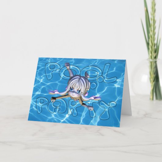 De Uitnodiging van de Partij van de pool met de (Voorkant)