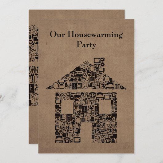 De Uitnodiging van de Partij van Reno van het (Voorkant / Achterkant)