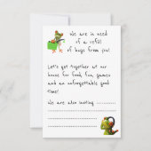 De uitnodiging van de partij "We hebben meer knuff (Voorkant)