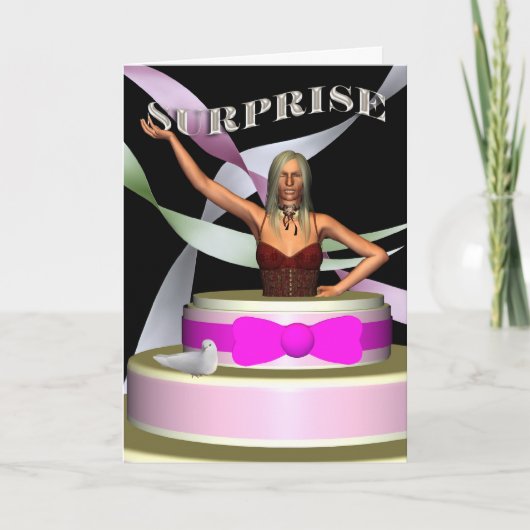 De Uitnodiging van de Verjaardag van de verrassing (Voorkant)