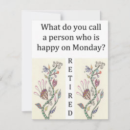 De Uitnodiging van de Viering van de pensionering