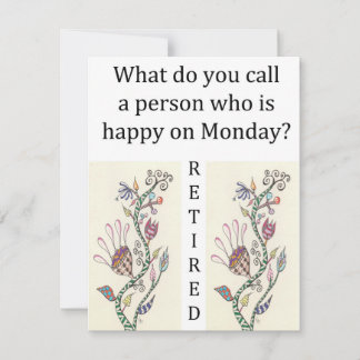 De Uitnodiging van de Viering van de pensionering