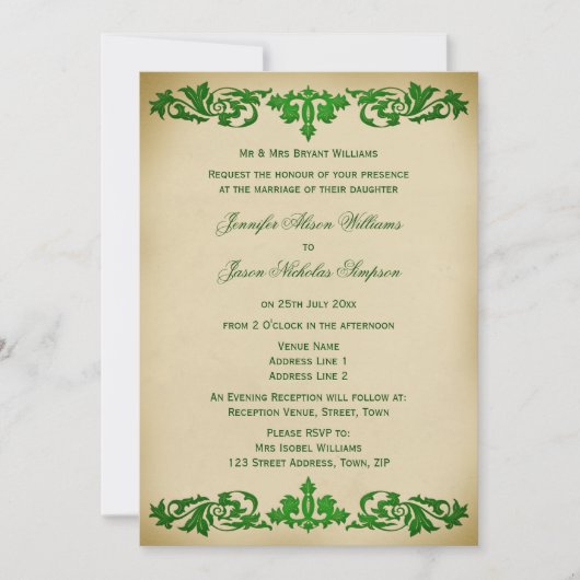 De Uitnodiging van de weddenschap  Leaf scrollen i (Voorkant)