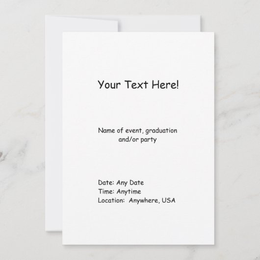 "De uitnodiging van het Afstuderen Afstuderen" (Achterkant)