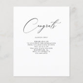 De Uitnodiging van het Afstuderen van de Foto van Flyer (Achterkant)