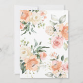 De Uitnodiging van het Baby shower van de Bloemen (Achterkant)