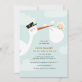 De Uitnodiging van het Baby shower van de opslag m (Voorkant)