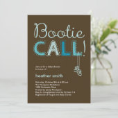 De Uitnodiging van het Baby shower van de Vraag va (Staand voorkant)