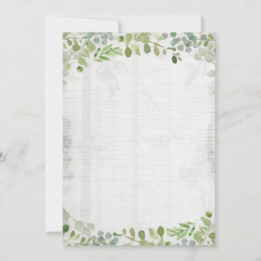 De Uitnodiging van het Baby shower van het beer he (Achterkant)