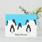 De Uitnodiging van het Baby shower van het Ontwerp (Staand voorkant)