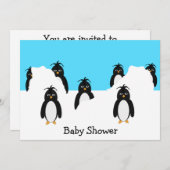 De Uitnodiging van het Baby shower van het Ontwerp (Voorkant / Achterkant)