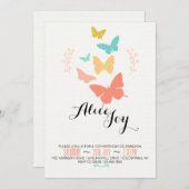 De Uitnodiging van het Canvas van de vlinder (Voorkant / Achterkant)