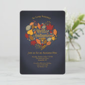 De Uitnodiging van het Hart van de Herfst van het (Staand voorkant)