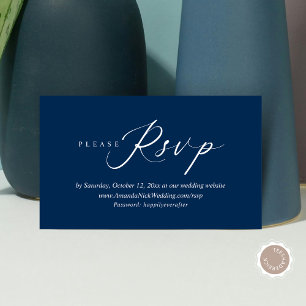 De Uitnodiging van het huwelijk Online RSVP, de Mo Informatiekaartje