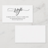 De Uitnodiging van het huwelijk Online RSVP, de Mo Informatiekaartje (Voorkant / Achterkant)