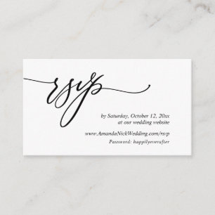 De Uitnodiging van het huwelijk Online RSVP, de Mo Informatiekaartje