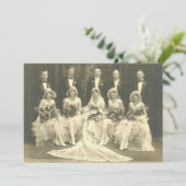 De Uitnodiging van het huwelijk van 1920 PhotoE (Staand voorkant)