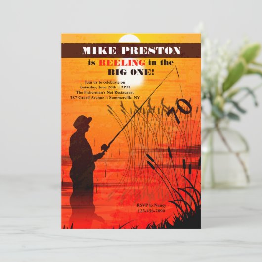 De uitnodiging van het Reel Thing (Staand voorkant)