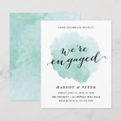 De Uitnodiging van het Verloving van de Waterverf  (Voorkant / Achterkant)