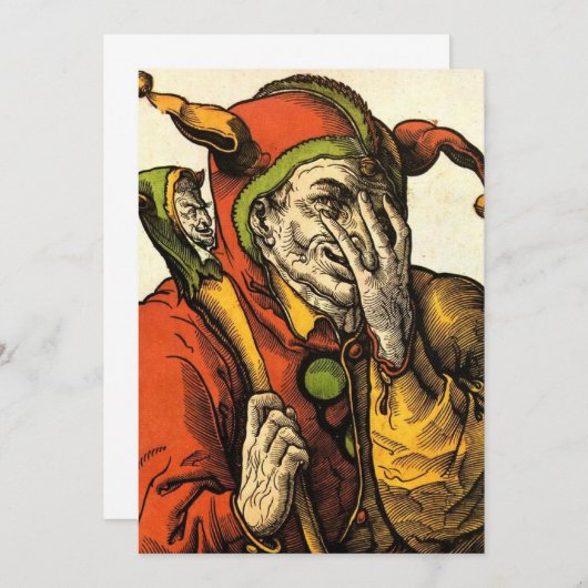 De uitnodiging van Jester (Voorkant / Achterkant)