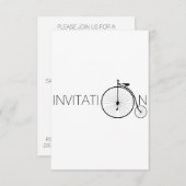 De Uitnodiging van Londen van de Heer van de fiets (Voorkant / Achterkant)