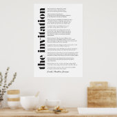 De uitnodiging van Oriah Mountain Dreamweaver Poster (Keuken)