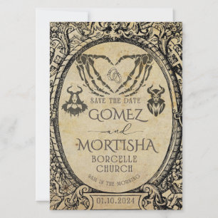 De uitnodiging voor de datum opslaan   Gothic   Do