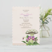 De uitnodiging voor de paddestoelentuin (Staand voorkant)