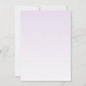 De uitnodiging voor de verjaardag van het meisje e (Achterkant)