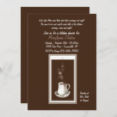 De uitnodiging voor een brouwdouche (Voorkant / Achterkant)