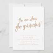 De Uitnodiging voor het Afstudeerfeest (Voorkant)