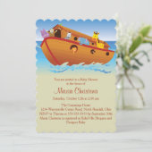 De uitnodiging voor het Ark Baby shower (Staand voorkant)