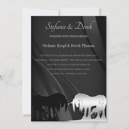 De uitnodiging voor het huwelijk van de Mystical U (Voorkant)