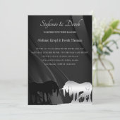 De uitnodiging voor het huwelijk van de Mystical U (Staand voorkant)