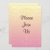 De Uitnodigingen van de Douche van de Douane van (Voorkant / Achterkant)