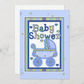 De Uitnodigingen van de Douche van het Vervoer van (Voorkant / Achterkant)