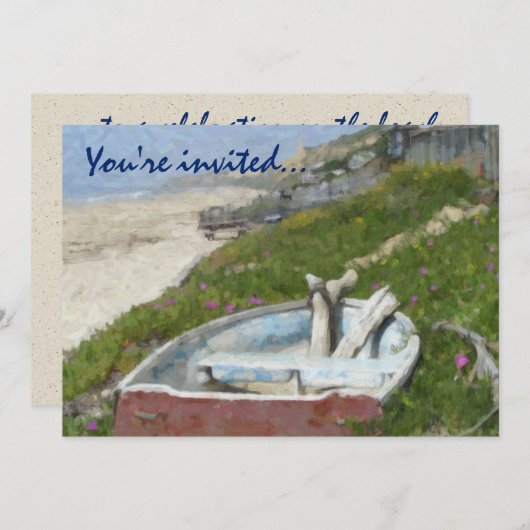 De Uitnodigingen van de Partij van de Inham van (Voorkant / Achterkant)