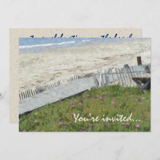 De Uitnodigingen van de Partij van de Inham van (Voorkant / Achterkant)