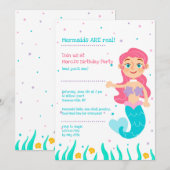 De Uitnodigingen van de Partij van de Verjaardag (Voorkant / Achterkant)