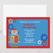 De Uitnodigingen van de Partij van de Verjaardag (Voorkant / Achterkant)