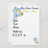 De Uitnodigingen van het baby shower (Achterkant)