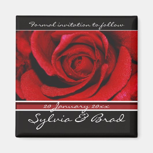 De uitnodigingsmagneten voor datums opslaan magneet (Voorkant)