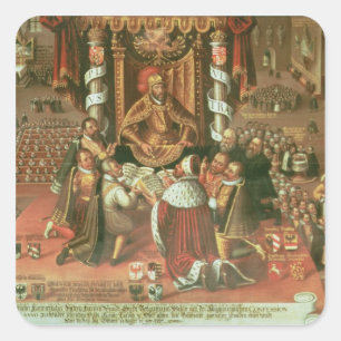 De uitreiking van de Augsburg-conferentie Vierkante Sticker