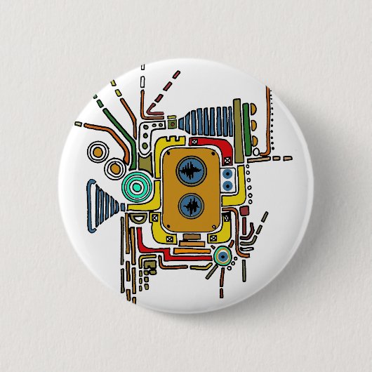 de uitspreidingsknop ronde button 5,7 cm (Voorkant)