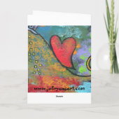 De uitstorting van Liefde Valentijnsdag Kaart (Achterkant)