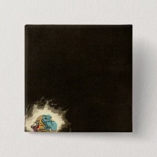 De uittocht van de Israëliërs 1491 voor Christus Vierkante Button 5,1 Cm