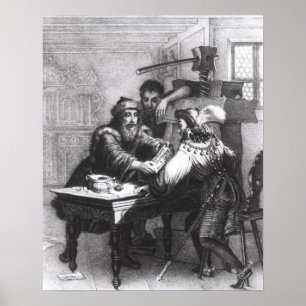 De uitvinding van het drukken, 1827 poster