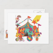 De Uitvoerders van het circus Briefkaart (Voorkant / Achterkant)